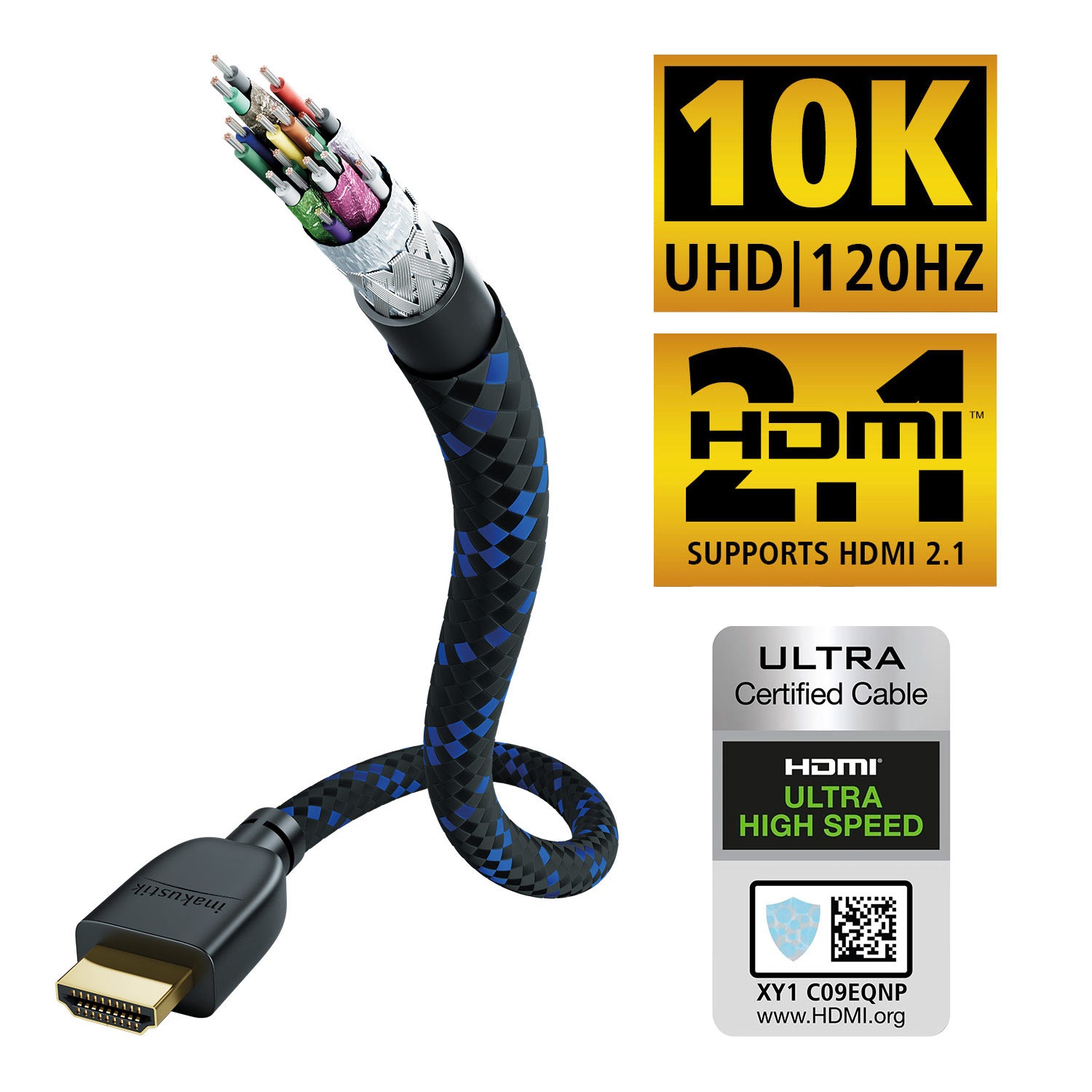 Cable HDMI 8K Ultra HD 2.1 - Power A - 3 Mètres