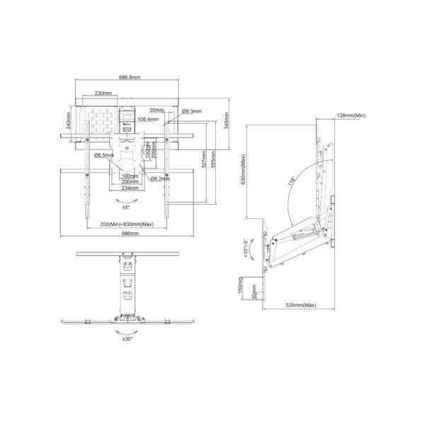 M Motorized Pull Down Full Motion - Image 14